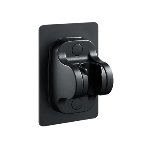 Duschschlauch aus Edelstahl, Duschdüse, Halterung für Badezimmerzubehör (schwarz) von Genérico