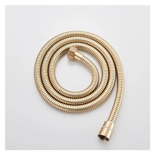Duschschlauch aus weichem PVC, Silber und Gold, Hochdruck-Handbrause für Badezimmer, flexibler Duschschlauch, explosionsgeschützte Rohre (gebürstetes Gold) von Genérico