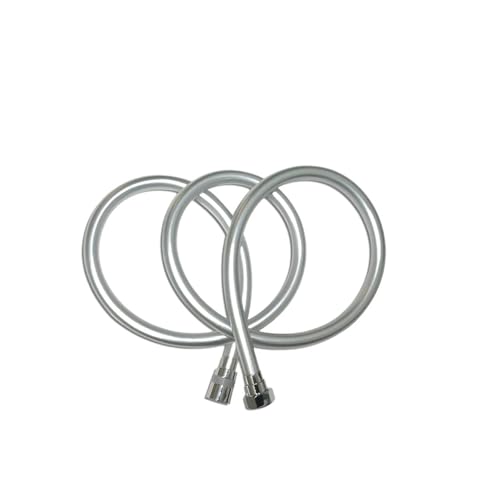 Duschschlauch für Badezimmer, grau, GI/2 PVC, Wasserschlauch für Handbrause, Außenleitung, Hochspannungsleitung, flexibel, Grau 2 m von Genérico