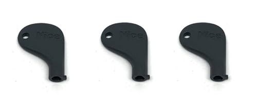 ECI Elektroversorgung, 3 Stück, NICE PPD1244A.4540 Dreikant-Entriegelungsschlüssel grau RAL7016 ECI Elektroversorgung, 3 Stück, NICE PPD1244A.4540 Dreikant-Entriegelungsschlüssel grau RAL7016 von Generico