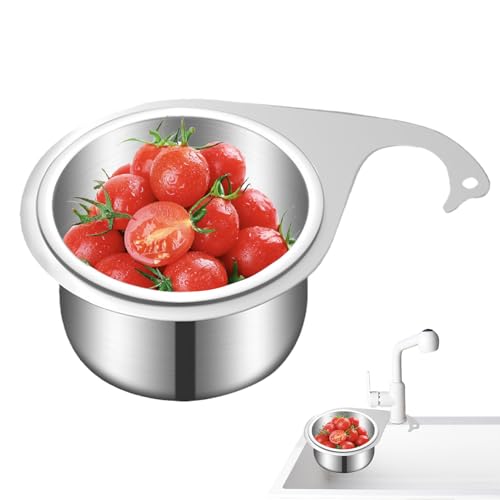 Eckspüle, Siebkorb für Spülbecken, Küchenspüle, Küchenspüle, Form eines Abflusskorbs aus Edelstahl, Ecksiebkorb Eckspüle, Siebkorb für Spülbecken, Küchenspüle, Küchenspüle, Form eines Abflusskorbs aus Edelstahl, Ecksiebkorb von Genérico