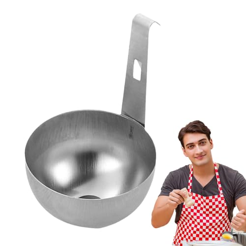 Egg Cooker Egg Cooker Eierbecher aus Nonstick Edelstahl, hängbar, rund, für den Gebrauch im Haushalt, für gesunde Mahlzeiten, perfekt gepackte Eggs für einfache Reinigung von Genérico