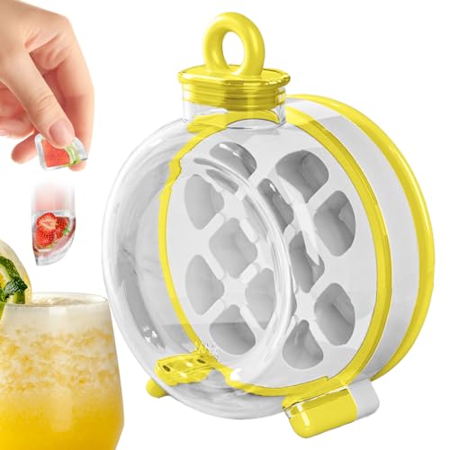 Eiswürfelflasche - Flasche 2-in-1 mit Eisform | Sommerzubehör, abnehmbare tragbare Form für Saft, Kaffee, Cocktail Eiswürfelflasche - Flasche 2-in-1 mit Eisform | Sommerzubehör, abnehmbare tragbare Form für Saft, Kaffee, Cocktail von Genérico