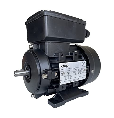 Elektrischer Motor, einphasig, 3000 U/min, 230 V, 0,37 kW, 0,5 PS, B3, Größe 71, Durchmesser der Achse: 14 mm, mittlerer Start von Genérico