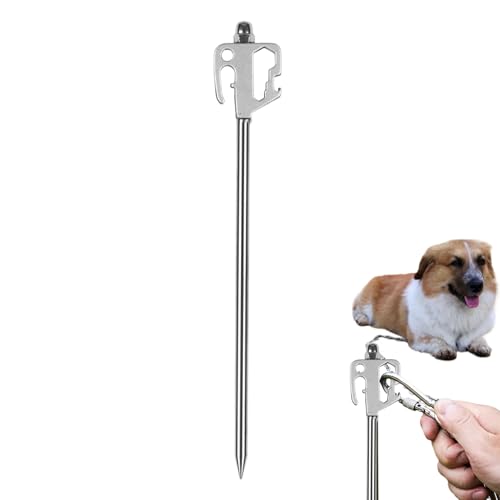 Erdanker für Hunde im Außenbereich | 360° drehbares Zubehör für Zelt mit Edelstahlbeschlägen für Garten, Training, Picknick, Abenteuer, Reise Erdanker für Hunde im Außenbereich | 360° drehbares Zubehör für Zelt mit Edelstahlbeschlägen für Garten, Training, Picknick, Abenteuer, Reise von Genérico