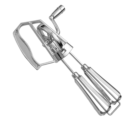 Ergonomischer Eiermixer: Rostbeständiges Handmixer-Werkzeug mit spülmaschinenfester Konstruktion, weicher Drehgriff, kompaktes Handgerät zum Mischen von Zutaten von Genérico