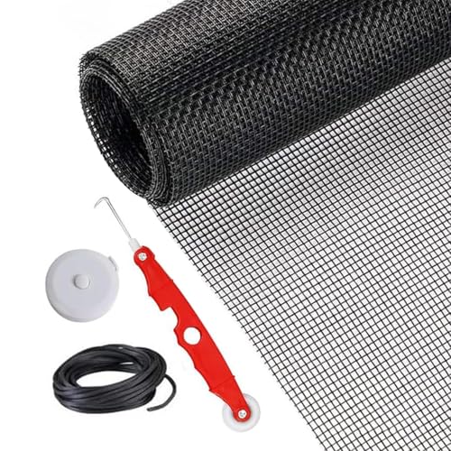 Ersatz-Fensterschirm, Netzstoff-Rolle | Ersatz-Gleitgitter – 49 x 119 cm (157 x 47 Zoll), schweres Haustiernetz, Rollwerkzeug von Genérico