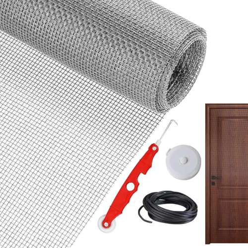 Ersatz-Fensterschirm: Netz, Schiebepanel, schwere Rolle, Haustierbarriere, Insektenschutz für Balkone, Terrassentüren durch die W von Genérico