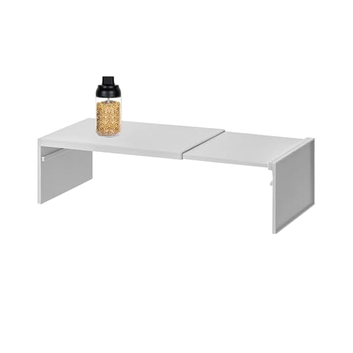 Erweiterbares Schrankregal: Langlebiger Stahl-Organizer, stapelbares Regal | Schwerlast-Layer-Design mit verstellbarer Passform und leichter Konstruktion, Lagerung von Genérico