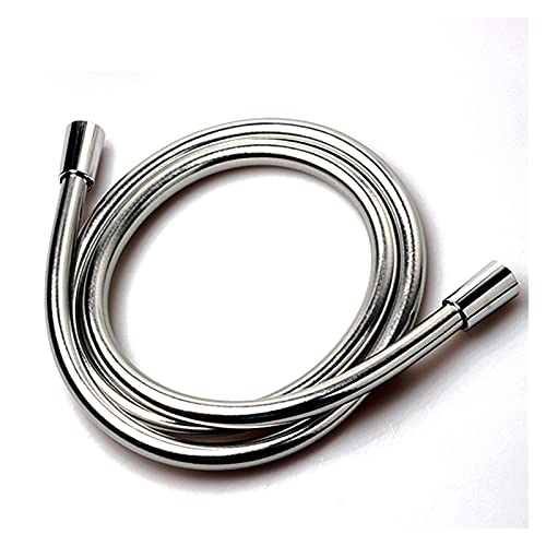 F1 / 2 x F1 / 2 x PVC Silber flexibler Duschschlauch aus Polyvinylchlorid, Schlauchanpassung für Sanitärschlauch für Bad Handbrause (40 cm) von Genérico
