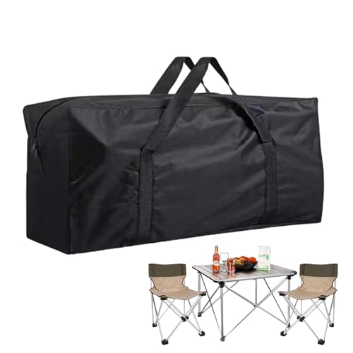 Faltstuhl-Tragetasche – schwerer Aufbewahrungs-Organizer | Postverschlussbox mit Griffen für Swing Liege Rasen Klappmöbel Tische Transportabdeckung Verpackung von Genérico