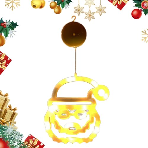 Fensterlichter für Weihnachten, LED-Fensterlicht, Weihnachtsbeleuchtung mit Saugnapf, Stimmungslicht mit dickem Gehäuse, für Tür, Balkon, , Schlafzimmer von Genérico