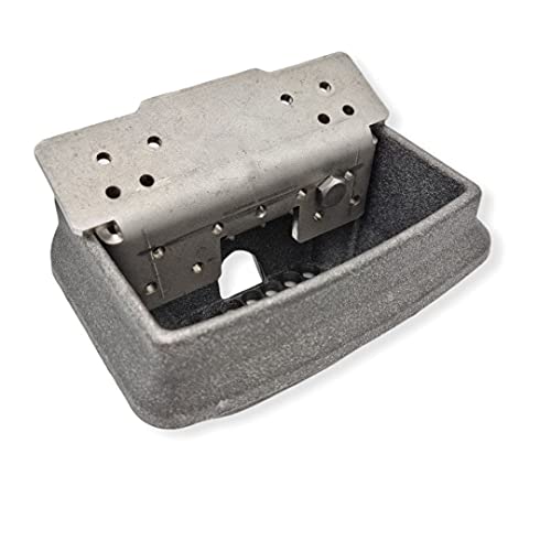 La Nordica Extraflame Feuerschale 009278290 Comfort Mini - Pelletöfen-Feuerstelle, Rechteckig, Gusseisen, Hellgrau, Pellets von Generico