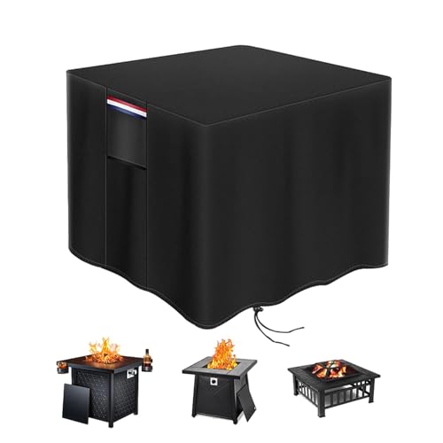 Feuerstellenabdeckung, Feuerstellenabdeckung, wasserdichte und winddichte Feuerschale | Feuerschale mit auslaufsicherem Design, wetterbeständig für E von Genérico