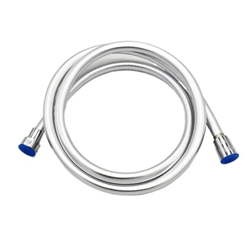 Flexibler Brauseschlauch, schwarz, 1,5/2/3 m, Verlängerung für Badewannendusche, Wasserrohr, Badewannenzubehör (Sliver, 200 cm) von Genérico