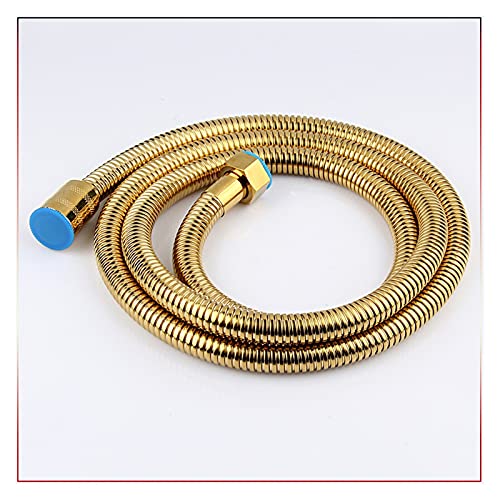 Flexibler Edelstahlschlauch, 1,4 m, explosionssicher, explosionssicher, flexibles Sanitärrohr, Badzubehör, Zubehör (1,4 m Goldschlauch) von Genérico