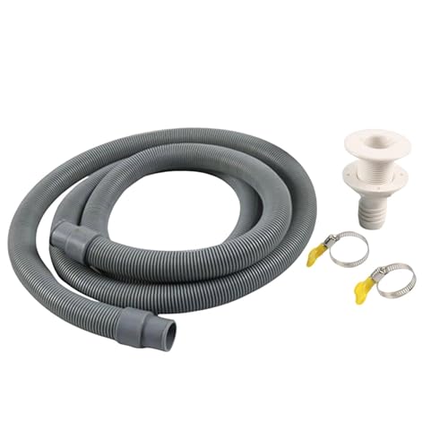Flexibler PVC-Entwässerungsschlauch - Installationsset für Pumpenschlauch 260 g mit Klemmen und Zubehör | Schlauchpumpenset aus PVC | Kit von Genérico