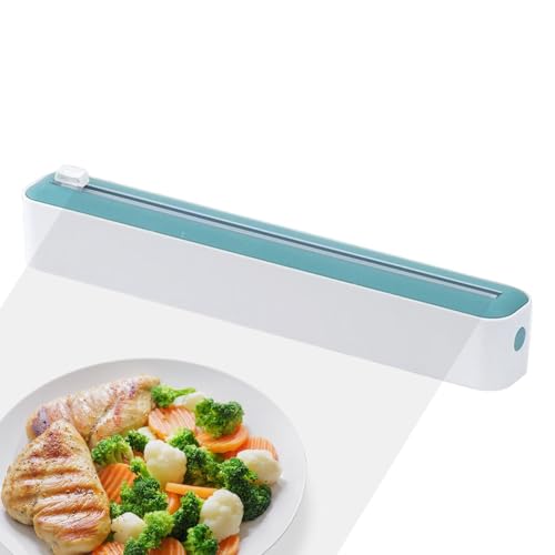 Folienspender mit verschiebbarem Schneider | Papierspenderhalter aus Aluminium, Schneidebox für Frischhaltefolie und Küchenrolle aus Aluminium für die Lebensmittelkonservierung und einfache Folienspender mit verschiebbarem Schneider | Papierspenderhalter aus Aluminium, Schneidebox für Frischhaltefolie und Küchenrolle aus Aluminium für die Lebensmittelkonservierung und einfache von Genérico