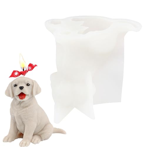 Formen zur Herstellung von Kerzen für Hunde, Formen zur Herstellung von antihaftbeschichteten und flexiblen Kerzen, Silikonform für Hunde, Aromatherapie-Kerzen, Zubehör zur Herstellung von Genérico