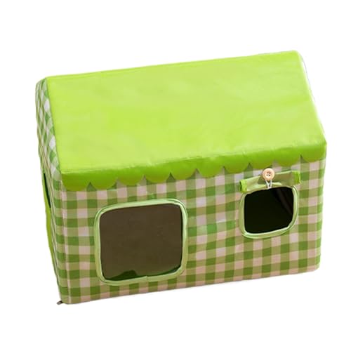 Frischer Unterschlupf – isolierte Höhle für den Innen- und Außenbereich das ganze Jahr über. Hergestellt aus robusten und leicht zu reinigenden Materialien. Dieses Haustierhaus behält eine angenehme von Genérico