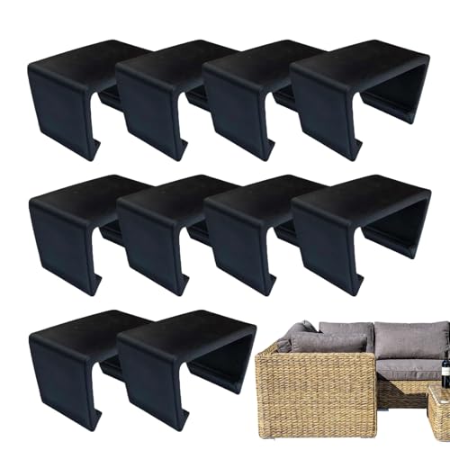 Furniture Clip Fastner - Patio Furniture Clips - Patio Sofa Clips - Adjustable Fasteners For Wicker Couch Sets - Windproof Clamp Bracket Connectors To Secure Outdoor Rattan Sofas, Stühle Furniture Clip Fastner - Patio Furniture Clips - Patio Sofa Clips - Adjustable Fasteners For Wicker Couch Sets - Windproof Clamp Bracket Connectors To Secure Outdoor Rattan Sofas, Stühle von Genérico