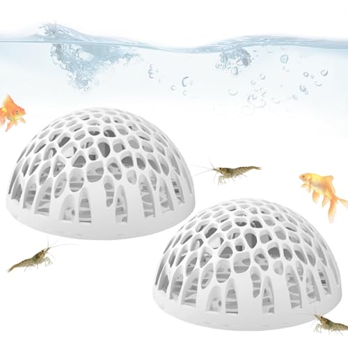 Garnelenhöhle, dekoratives Haus für Betta | 2 Stück Garnelenzuchtschutz für kleine Wasser-Enthusiasten, Zuhause, Büro, Schule, Schreibtisch, tropische Fische Betta von Genérico