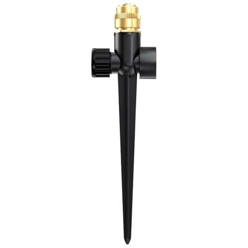 Gartensprenger – 360° drehbarer Sprinkler für den Außenbereich, wassersparend für Rasen, Gewächshaus, Hof und Landschaftsbau von Genérico