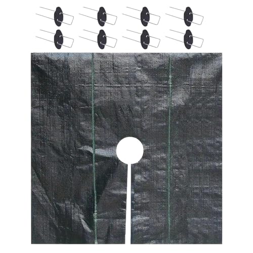 Gartenstoff – Gras-Kontrollstoff | rutschfestes Gartengewebe, schwarze Obstbaumabdeckung mit Erdnägeln für Gewächshäuser, Erosion von Blumen Gartenstoff – Gras-Kontrollstoff | rutschfestes Gartengewebe, schwarze Obstbaumabdeckung mit Erdnägeln für Gewächshäuser, Erosion von Blumen von Genérico