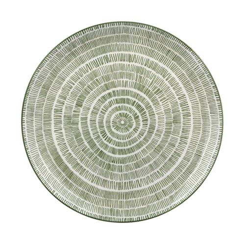 Genérico 4er Set Hanami Teller flach 26,5 cm Dekor Grün B von Genérico