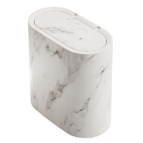 Genérico Abfalleimer für Badezimmer, schmal, mit Deckel, für Badezimmer, Schlafzimmer, WC, Waschküche, Küche Genérico Abfalleimer für Badezimmer, schmal, mit Deckel, für Badezimmer, Schlafzimmer, WC, Waschküche, Küche von Genérico