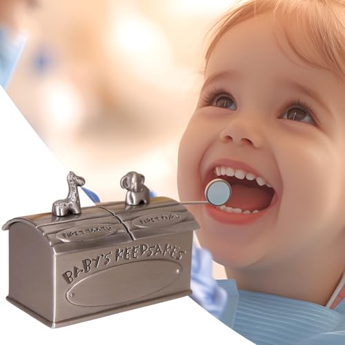 Genérico Aufbewahrungsbox für Babyzähne – Aufbewahrungsbox für Zähne mit entzückendem Tier-Design für Kinder | Organizer für Kindererinnerungen für Mädchen Baby Geburtstagsgeschenk von Genérico