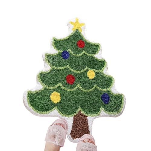 Genérico Badematten für Badezimmermatten | Badematte | Badematte | Badematte | Rutschfester Badezimmerteppich | Weihnachtsbadematte | saugfähige Badematten | Bäumchen für Badezimmer von Genérico