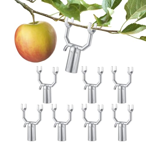 Genérico Baumzweigständer aus Metall | Krücke mit 8 Stück für geneigten Obstbaum | Gartenfrüchte für Weinberge, Obstgärten, schräge Bäume und Ziergarten von Genérico