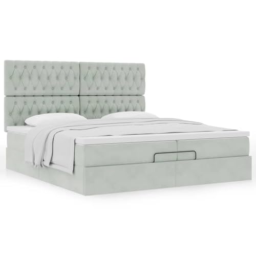 Generico Bettgestell Sitzsack mit Matratze 200 x 200 cm Samt kangqiling3313565 von Generico
