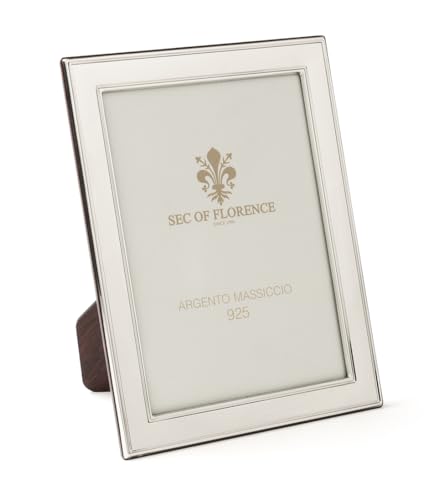 Generico Bilderrahmen aus massivem 925er Silber mit Rückseite aus Mahagoni 7316/10 x 15, 10 x 15 cm, 10 x 15 cm Generico Bilderrahmen aus massivem 925er Silber mit Rückseite aus Mahagoni 7316/10 x 15, 10 x 15 cm, 10 x 15 cm von Generico