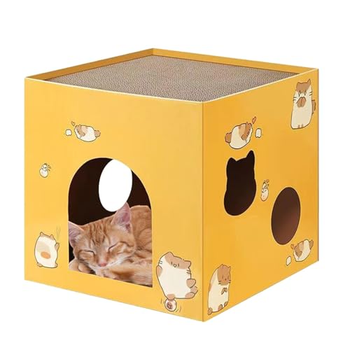 Genérico Box Box - KABELKARFON FÜR KATZEN | Kratzbrett für Katze | Pappe für Katzen | Cat Scratchers Lounge | Cat Claw Cat Raying Box House zum Entspannen, Schlafen Genérico Box Box - KABELKARFON FÜR KATZEN | Kratzbrett für Katze | Pappe für Katzen | Cat Scratchers Lounge | Cat Claw Cat Raying Box House zum Entspannen, Schlafen von Genérico