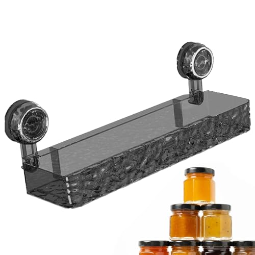 Genérico Duschregal mit Saugnapf, Aufbewahrungsregal für Dusche, mit Saugnapf für Dusche, Duschregal für Arbeitsplatte, Zubehör für Küche und Bad von Genérico