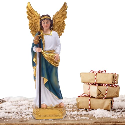 Genérico Engelsstatue - Engelsfiguren für Damen, handbemaltes Harz, für , Nachttisch und Bücherregal, Weihnachtsdekoration von Genérico