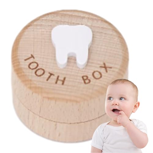 Genérico Erinnerungsbox für Zähne – Aufbewahrungsbox aus Holz für gefallene Zähne, Zahnbehälter für vorgeburtliche Geburtstagsgeschenke, Genérico Erinnerungsbox für Zähne – Aufbewahrungsbox aus Holz für gefallene Zähne, Zahnbehälter für vorgeburtliche Geburtstagsgeschenke, von Genérico