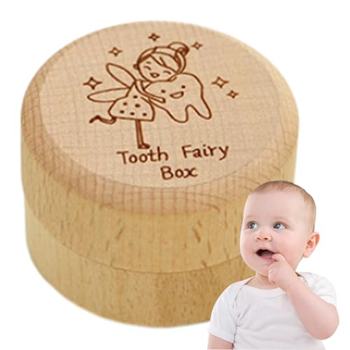 Genérico Erinnerungsbox für Zähne – Aufbewahrungsbox aus Holz für gefallene Zähne, Zahnbehälter für vorgeburtliche Geburtstagsgeschenke, Genérico Erinnerungsbox für Zähne – Aufbewahrungsbox aus Holz für gefallene Zähne, Zahnbehälter für vorgeburtliche Geburtstagsgeschenke, von Genérico