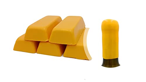 Generico Verpackung Gelb Schellack mit 500 g oder weichem Siegelwachs zum Versiegeln von Weinflaschen, Bier, Grappa, Spirituosen (Gelb-03) von Generico