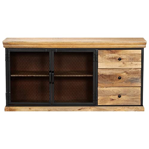 Generico Kangqiling 248101 Sideboard 150 x 40 x 75 cm Mangoholz Massivholz Braun von Generico