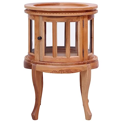 Generico Kangqiling 283844 Vitrine 50 x 50 x 76 cm Mahagoni Massiv Braun von Generico