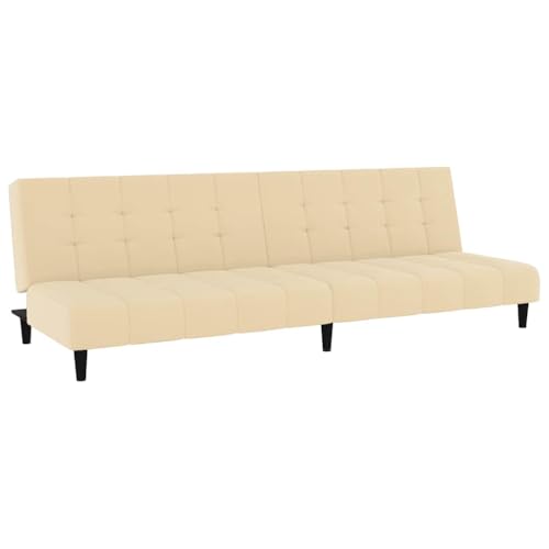 Generico Kangqiling 375772 Schlafsofa, 2-Sitzer, cremefarben von Generico