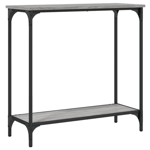Generico Kangqiling 837710 Sonoma Konsolentisch, grau, 75 x 30,5 x 75 cm, Sperrholz, grau von Generico