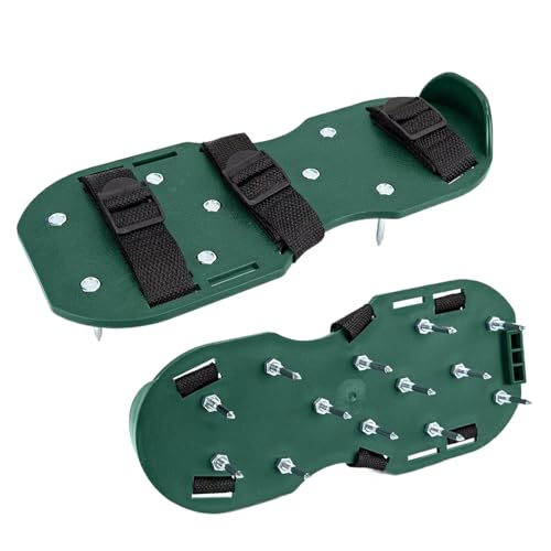 Genérico Lawn Aerator Shoes - Lawn Aerator Shoes | Lawnn Aeratorr Shoes with Straps for effective Soil Aeration Garden Aeratorr Home Yard Accessories for use von Genérico