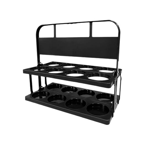 Genérico Milk Flaschenhalter - Plasstic Drink Carrier | 8-er Pack Beer Carrier | Wiederverwendbares Faltbares Servierregal und Lagerungsraten mit Griff Beer Buckets für Weinflaschen von Genérico
