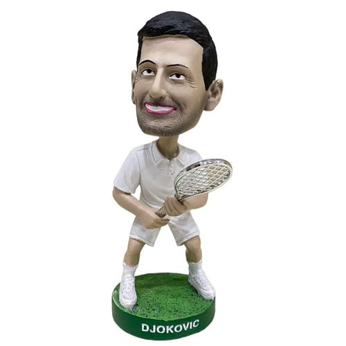 Generico Novak Djokovic Gongolo Figur aus Harz, 100 % handbemalt, Höhe 20 cm von Generico