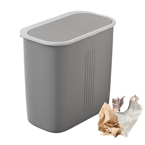 Genérico Recycelung des Küchenpedalbehälters - Schlanke Mülltonne | Recycling der Hebeabdeckung, Abfalleimer für den Schreibtisch der Kantine | berührungsloser Abfalleimer von Genérico