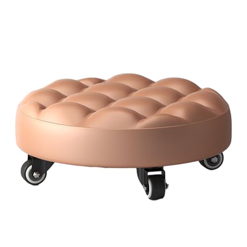 Genérico Rollstuhl: bequemer PU-Sitz, Werkstatthocker mit niedrigem Profil, tragbarer Bodenstuhl mit 4 Rädern, vielseitiger Hocker für Garagenbüro und Reinigung von Genérico